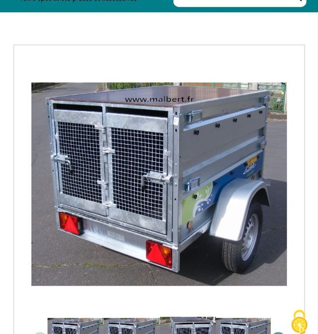 Remorque Transport Chiens > 2 Boxes + Accessoires divers