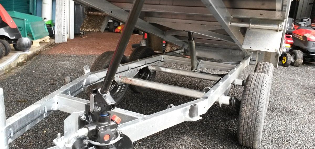 Remorque benne LIDER 2 essieux 750 kg neuf permisB 3