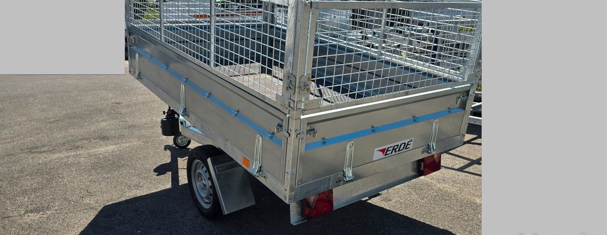 Remorque benne ERDÉ simple essieu non freiné ptac 500kg 2