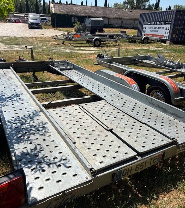 Porte voiture 2500kg plateau 2