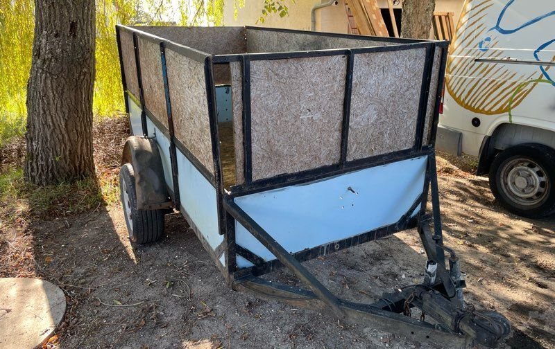 Grande remorque 4,3m3 135x285 ancienne agricole 3