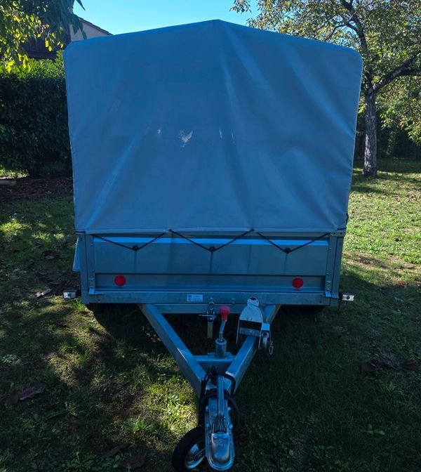 Remorque 2 essieu 750kg kit bâche haut