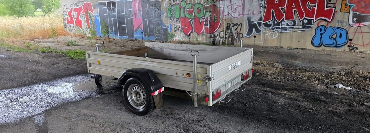 Remorque ALU Bockmann porte engin / plateau PTAC 1200kg + les rampes 2000kg