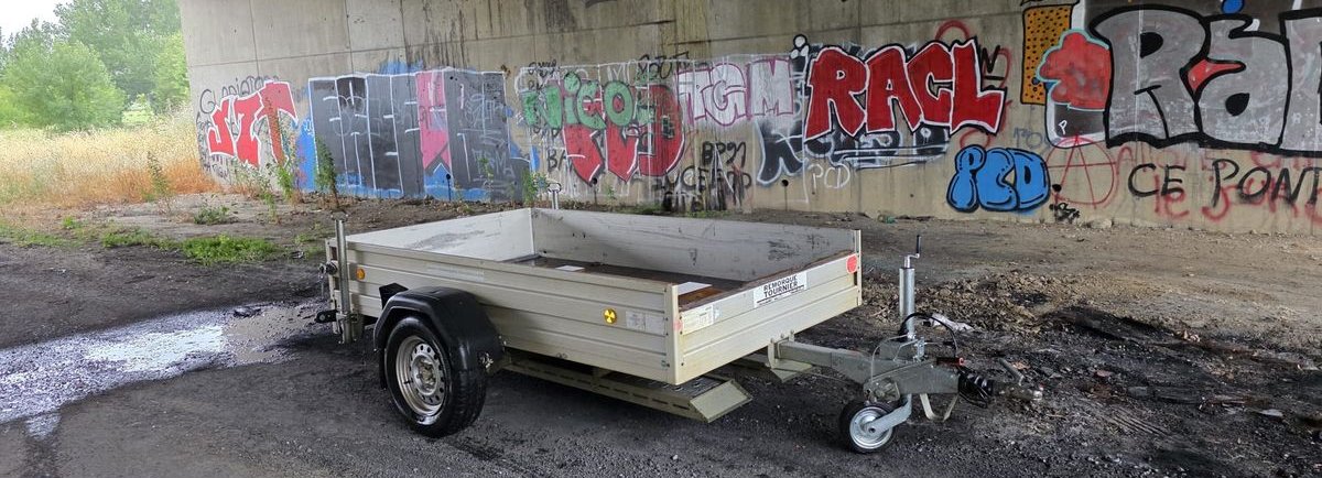 Remorque ALU Bockmann porte engin / plateau PTAC 1200kg + les rampes 2000kg 3