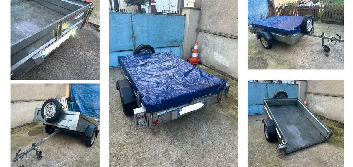 Remorque bagagère escamotable très solide et complète 3